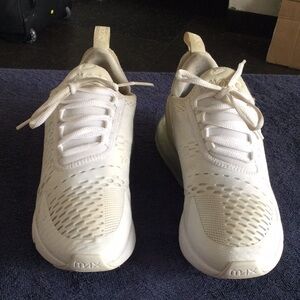 White Athletic Sneakers with Mesh Upper